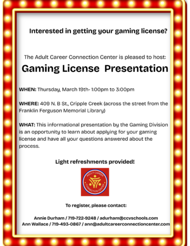 Gaming License Presentation March 19