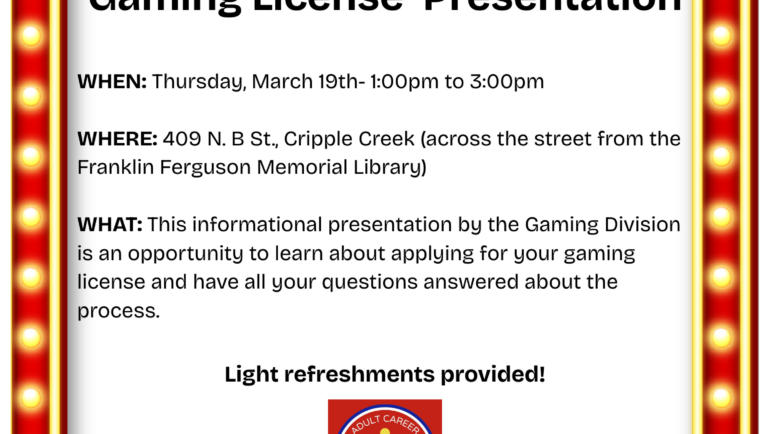 Gaming License Presentation March 19