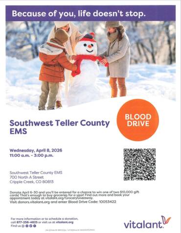 SW Teller Blood Drive April 8