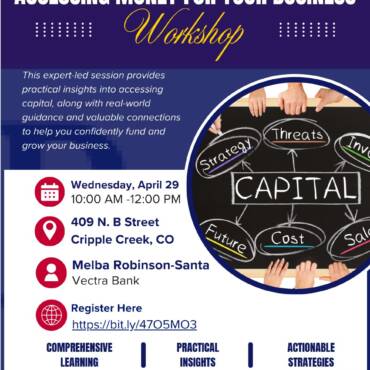 Accessing Money for Business Workshop April 29