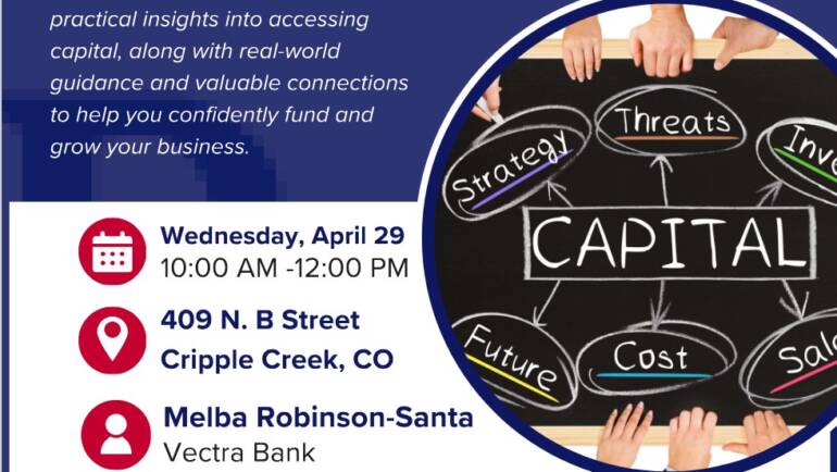 Accessing Money for Business Workshop April 29