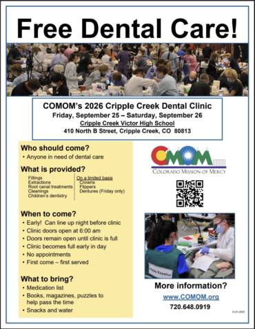Free Dental Care Sept. 25-26